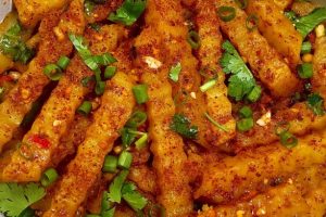 来喽来喽～比路边摊还好吃的狼牙土豆❗